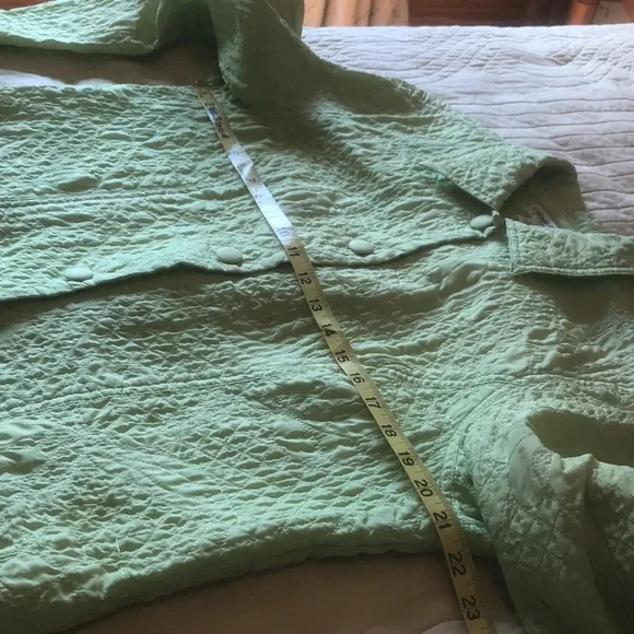 Coldwater Creek Silk Quilted Jacket Size PL Large Petite - Picture 14 of 17